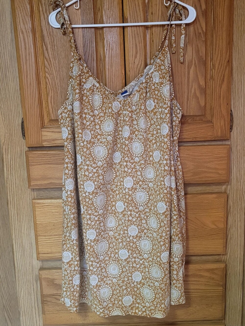 Old Navy Camisole Swing Mini Dress With Tie Shoulders And Pockets, Size L